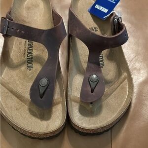 Birkenstock Brown Leather Sandals